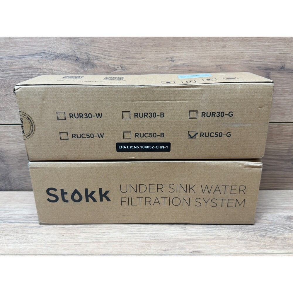 2-Pack Stokk RUC50-G Under Sink Water Filter Replacements 26K Gallon New Sealed!